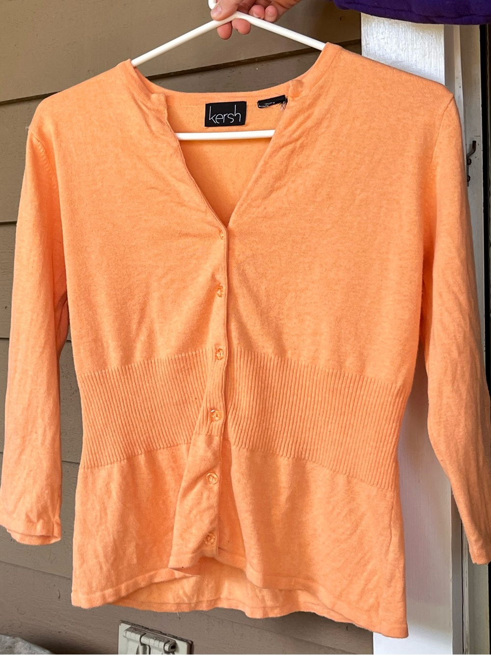 Orange Kersh fitted top